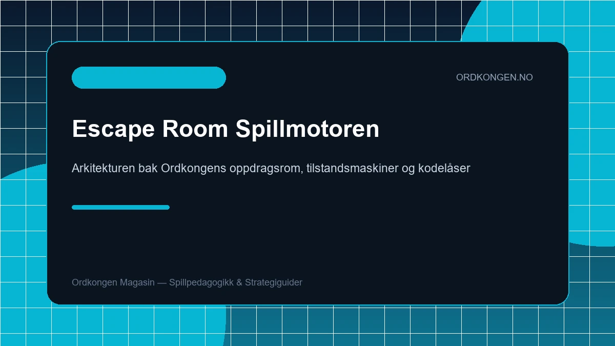 Under panseret på Ordkongens Escape Rooms: Slik fungerer spillmotoren, de 21 minispillene og lærerfasiten