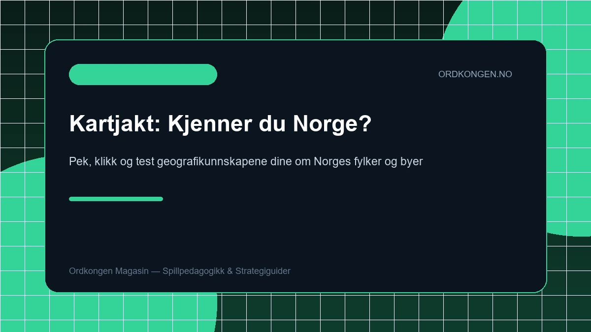 Kartjakt: Kjenner du Norgeskartet ditt bedre enn en 10.-klassing?