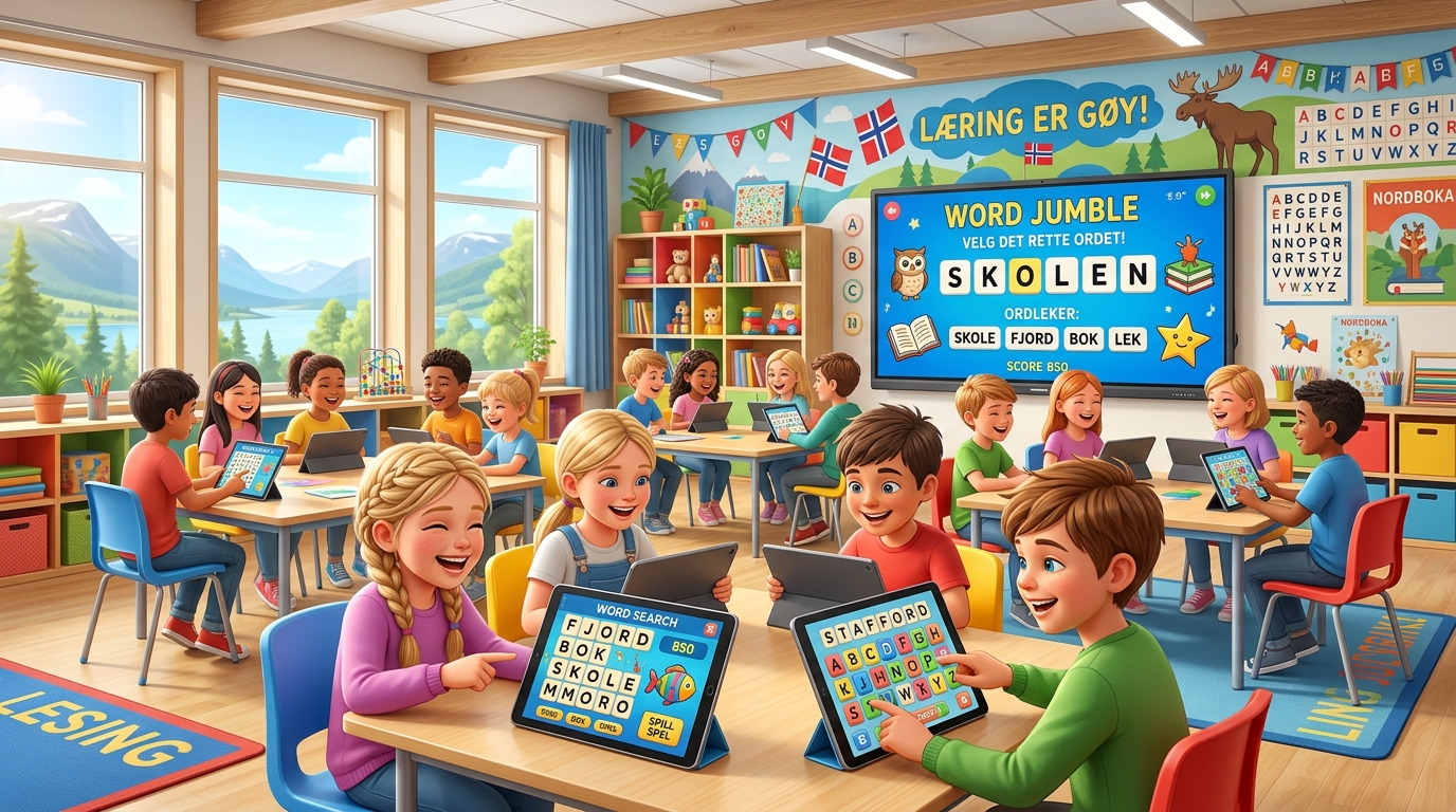 5 gratis ordspill for klasserommet og norsktimen