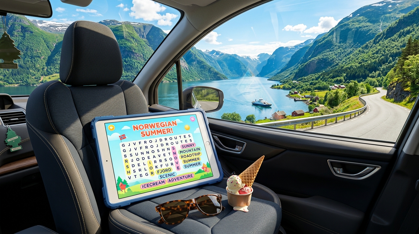 Sommerlesing og ordspill for lange bilturer og feriedager