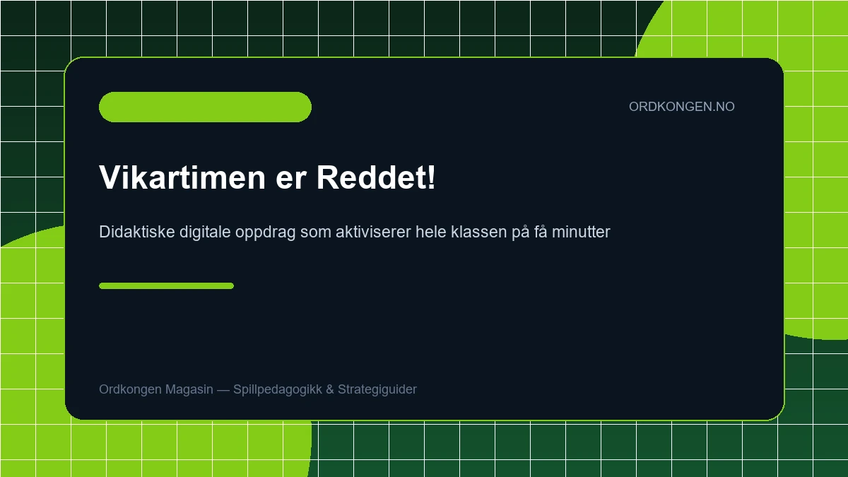 Vikartimen er reddet! 5 ferdige escape rooms som krever null forberedelse eller innlogging